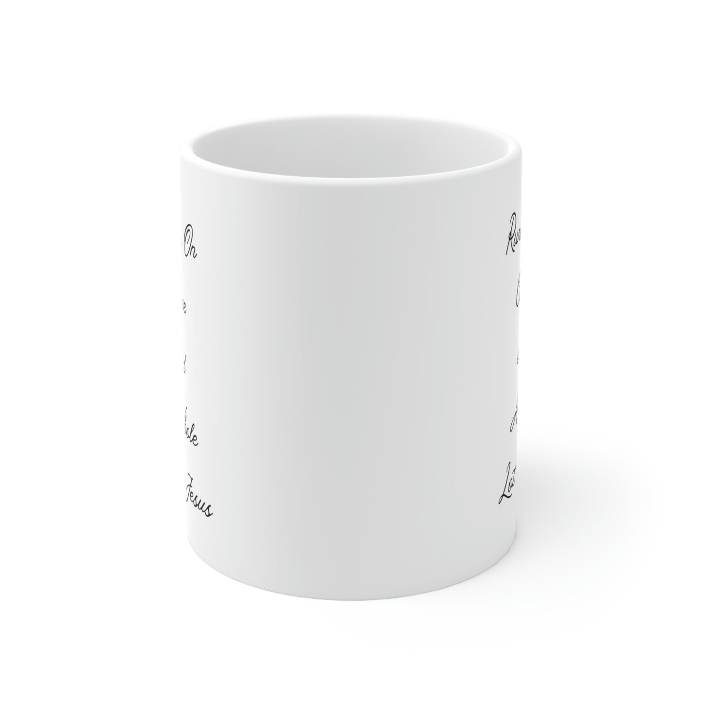 Running On Coffee And A Whole Lot Of Jesus Coffee Cup Mug
