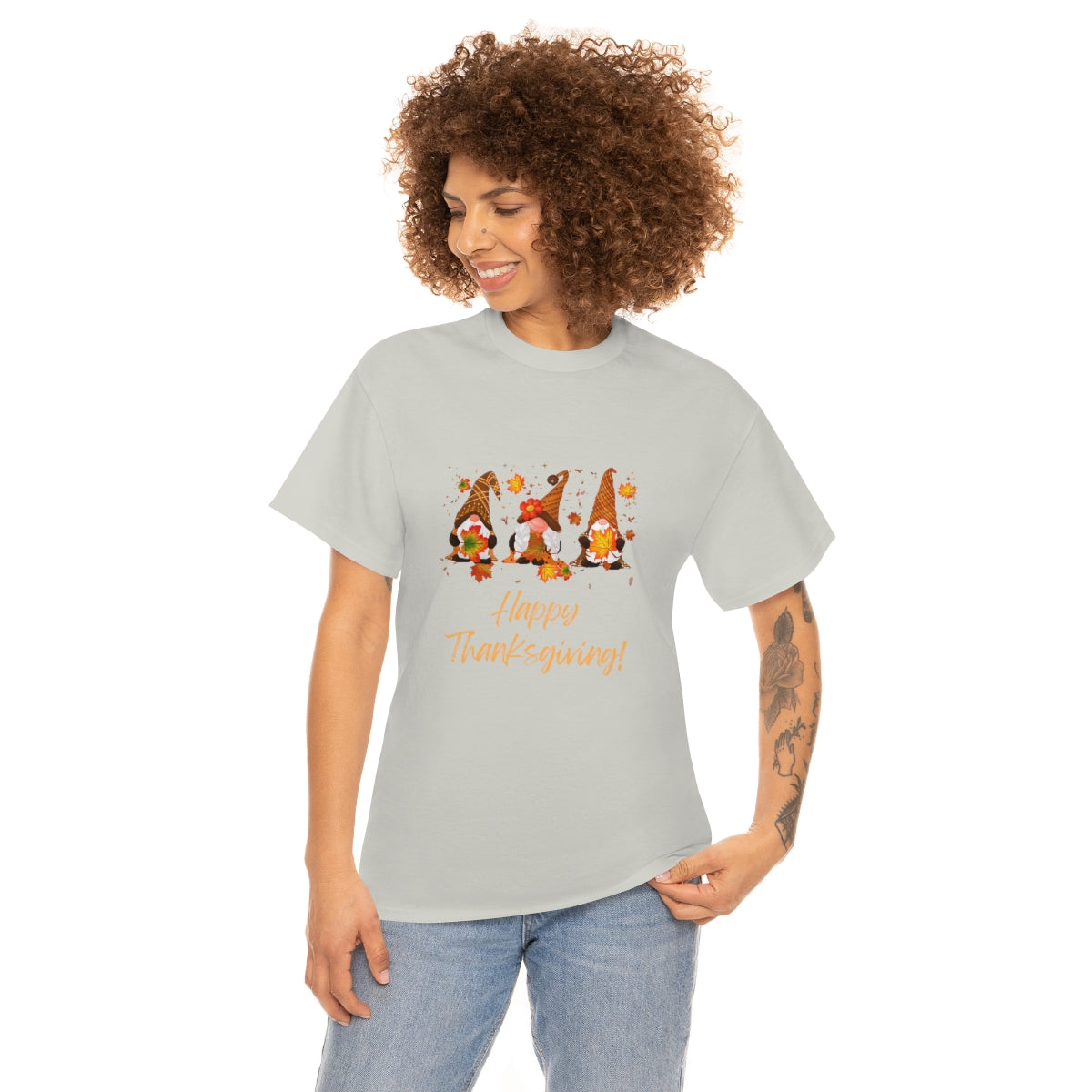 Thanksgiving Tshirt Gnome T-shirt Give Thanks Tee Gratitude Thankful Shirt Adult Fall Tees Autumn Apparel Cute Shirts Women Cute Fall Tee - The Good Life Vibe