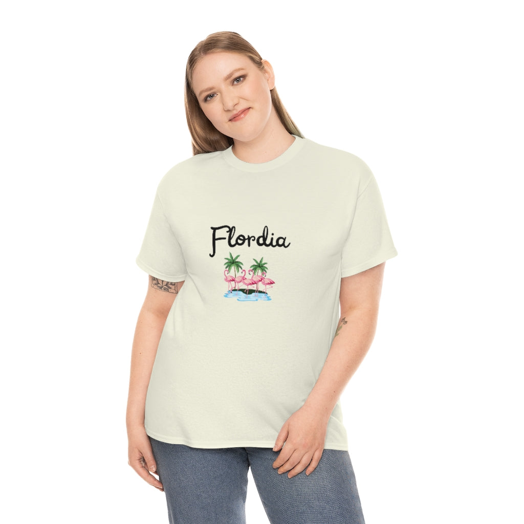 Florida Flamingo Tee Palm Tree Shirt Preppy Clothes Trendy Shirts Aesthetic Shirt Beachy Tee Cute Comfy Clothes Beach Shirt Poolside - The Good Life Vibe