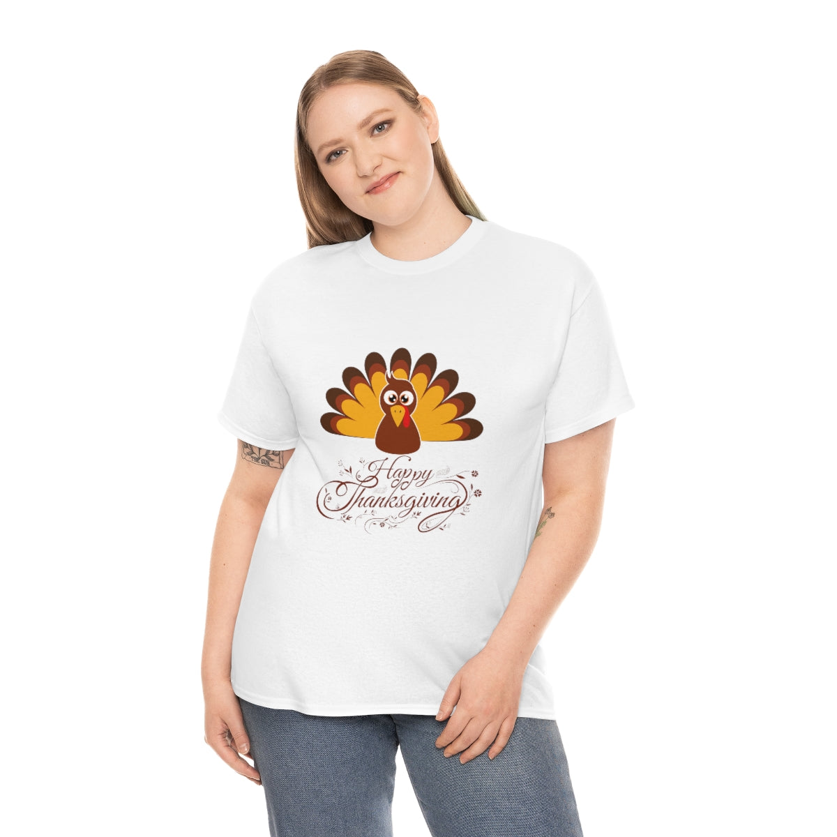 Thanksgiving Tshirt Turkey T-shirt Give Thanks Tee Gratitude Thankful Shirt Adult Fall Tees Autumn Apparel Cute Shirts Women Cute Fall Tee - The Good Life Vibe