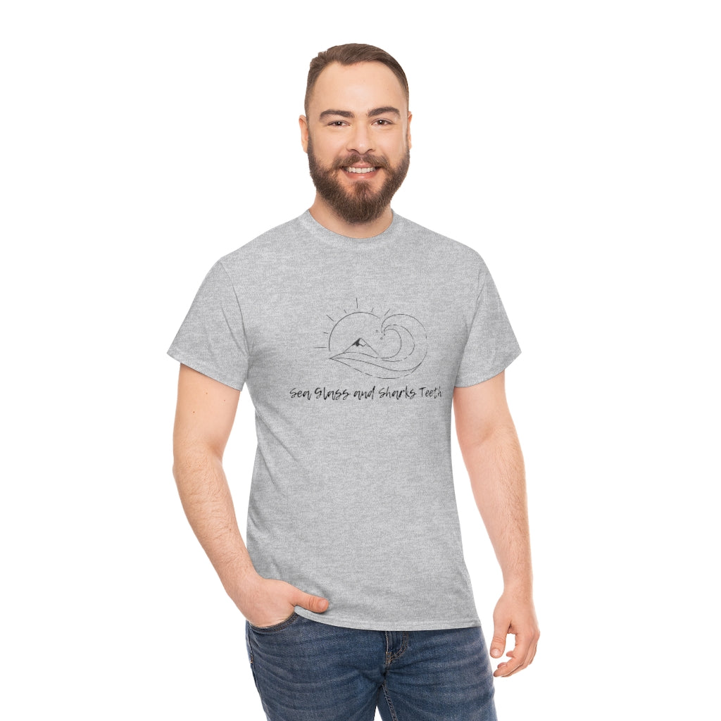 Sea Glass Sharks Teeth Tee Beach Tshirt Ocean Waves Shirt Sea Glass Collector Tee Sharks Teeth Collector Shirt Beach Lover Tee - The Good Life Vibe