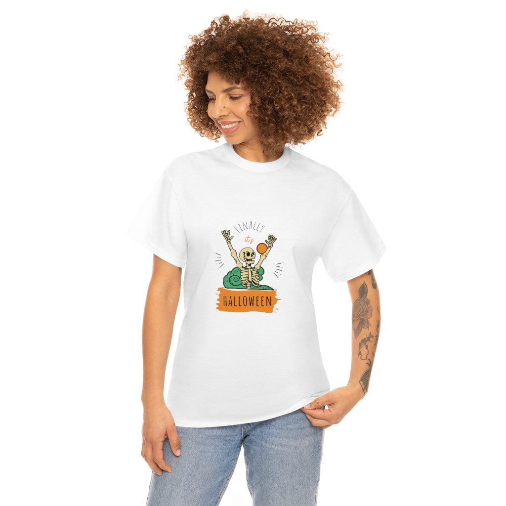 Skeleton T-Shirt Funny Halloween Tee Sarcastic Fall Shirt Trendy Tshirt Autumn Apparel - The Good Life Vibe