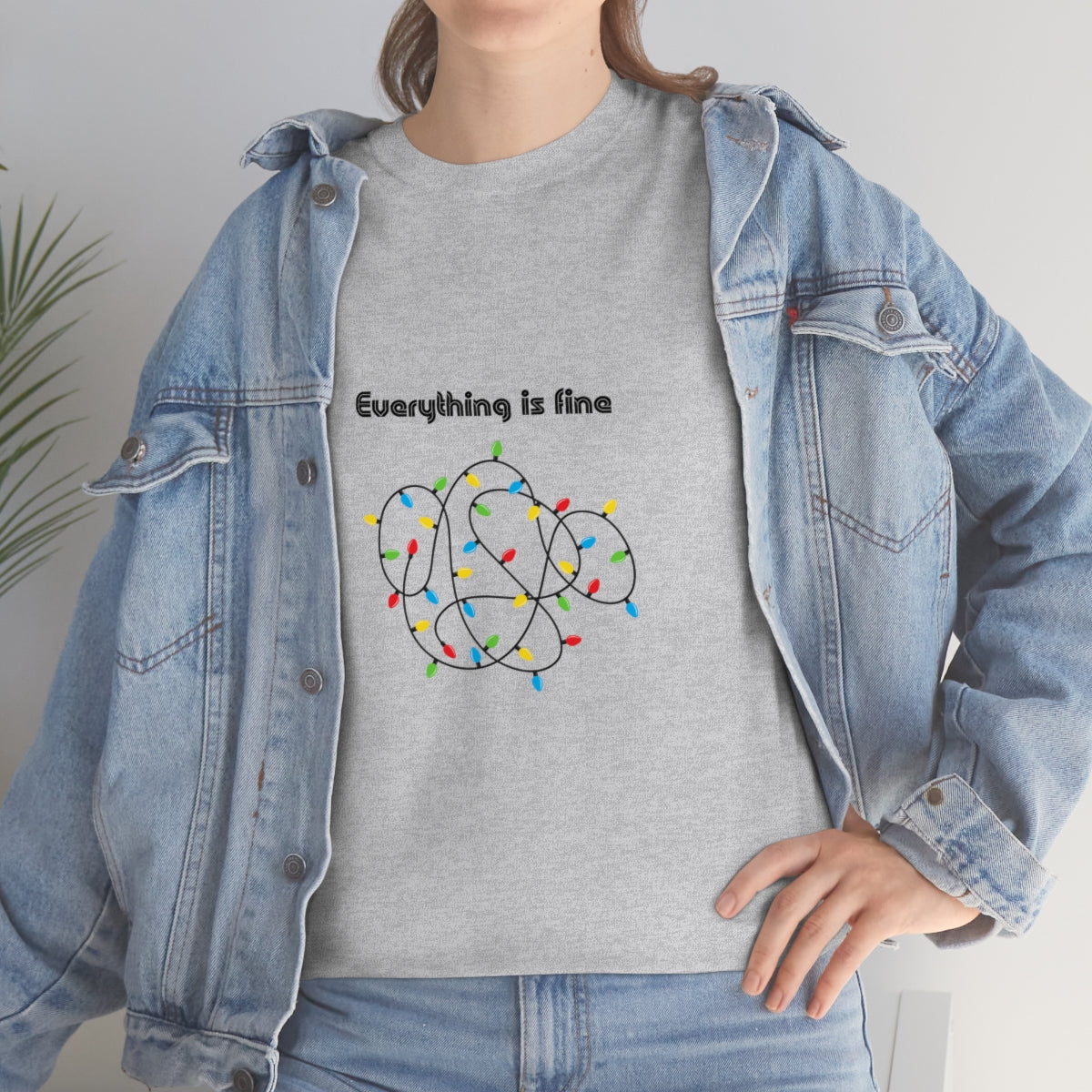Everything is Fine Tshirt, I'm Fine Everything is Fine, Christmas Shirt, Funny Christmas Shirt, Sarcastic Tshirt, Funny Tshirt, Mood Shirt - The Good Life Vibe