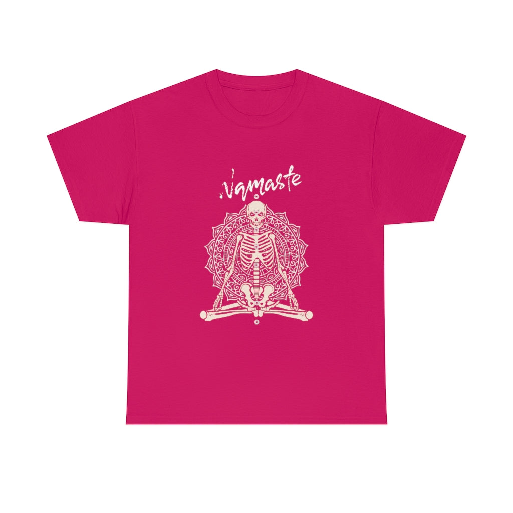 Namaste Skeleton Yoga Tee - The Good Life Vibe