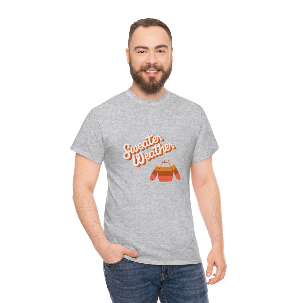 Sweater Weather Retro Fall Tee Winter Tshirt Cute Boho Shirt Women Autumn Thanksgiving T-shirt Halloween FunT - The Good Life Vibe