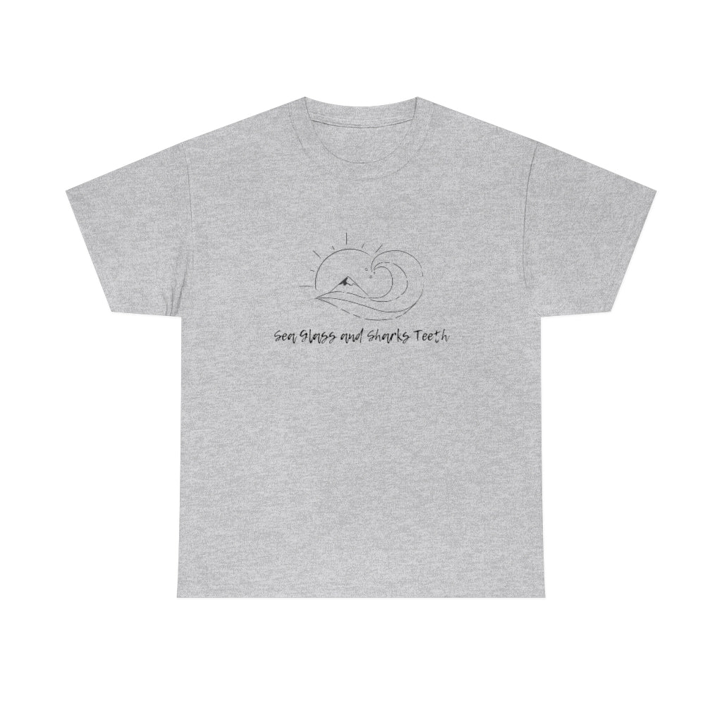 Sea Glass Sharks Teeth Tee Beach Tshirt Ocean Waves Shirt Sea Glass Collector Tee Sharks Teeth Collector Shirt Beach Lover Tee - The Good Life Vibe