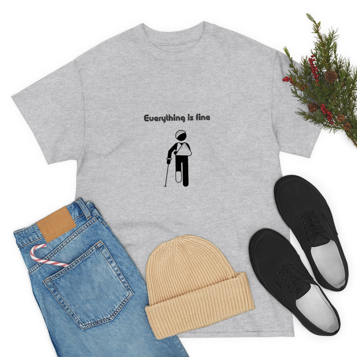 Everything is Fine Tshirt, I'm Fine Everything is Fine, Sarcastic Tshirt, Funny Tshirt, Recovering From Surgery Tshirt, Physical Therapy Tee - The Good Life Vibe