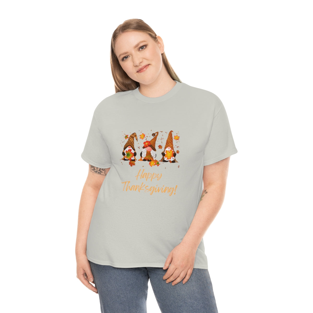 Thanksgiving Tshirt Gnome T-shirt Give Thanks Tee Gratitude Thankful Shirt Adult Fall Tees Autumn Apparel Cute Shirts Women Cute Fall Tee - The Good Life Vibe