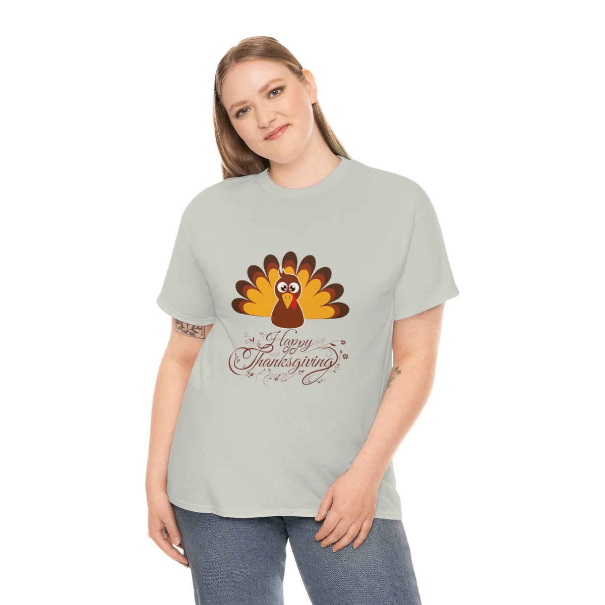 Thanksgiving Tshirt Turkey T-shirt Give Thanks Tee Gratitude Thankful Shirt Adult Fall Tees Autumn Apparel Cute Shirts Women Cute Fall Tee - The Good Life Vibe