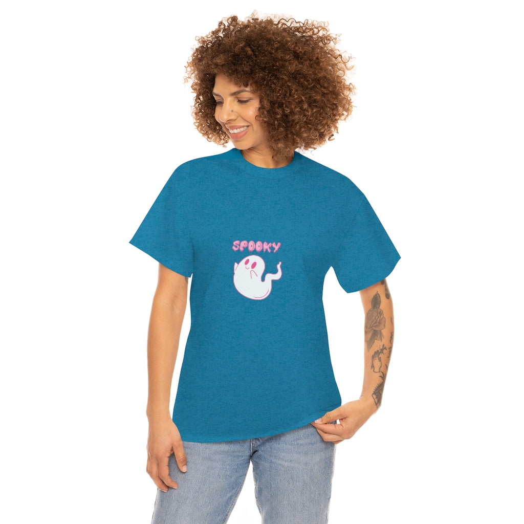 Spooky Ghost Tee Cute Halloween Tshirt Vintage Ghost Tee Autumn Apparel Fall Tshirts Fun Fall Tess - The Good Life Vibe