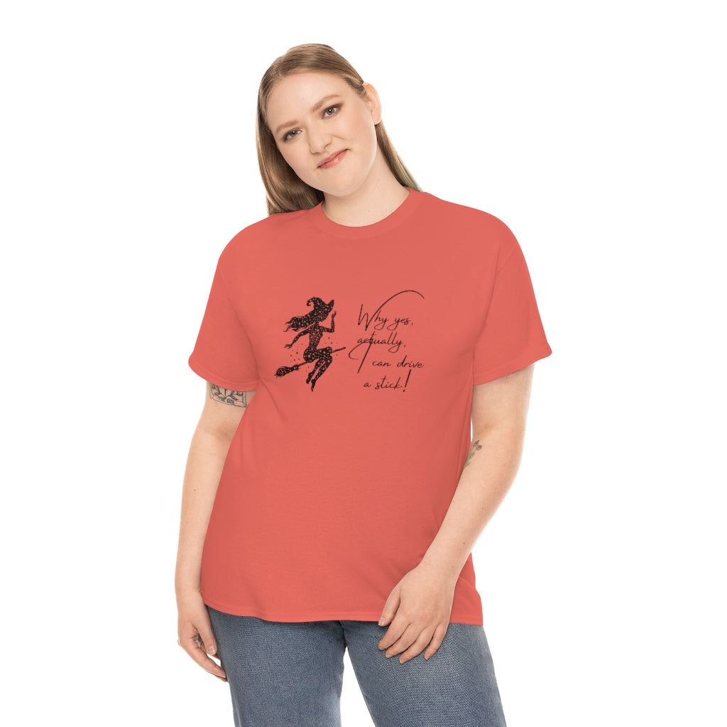 Witch Riding On Broom T-Shirt Funny Halloween Tee Sarcastic Fall Shirt Witches Tshirt Bitch T Witches Autumn Apparel - The Good Life Vibe