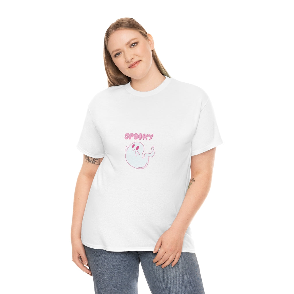 Spooky Ghost Tee Cute Halloween Tshirt Vintage Ghost Tee Autumn Apparel Fall Tshirts Fun Fall Tess - The Good Life Vibe