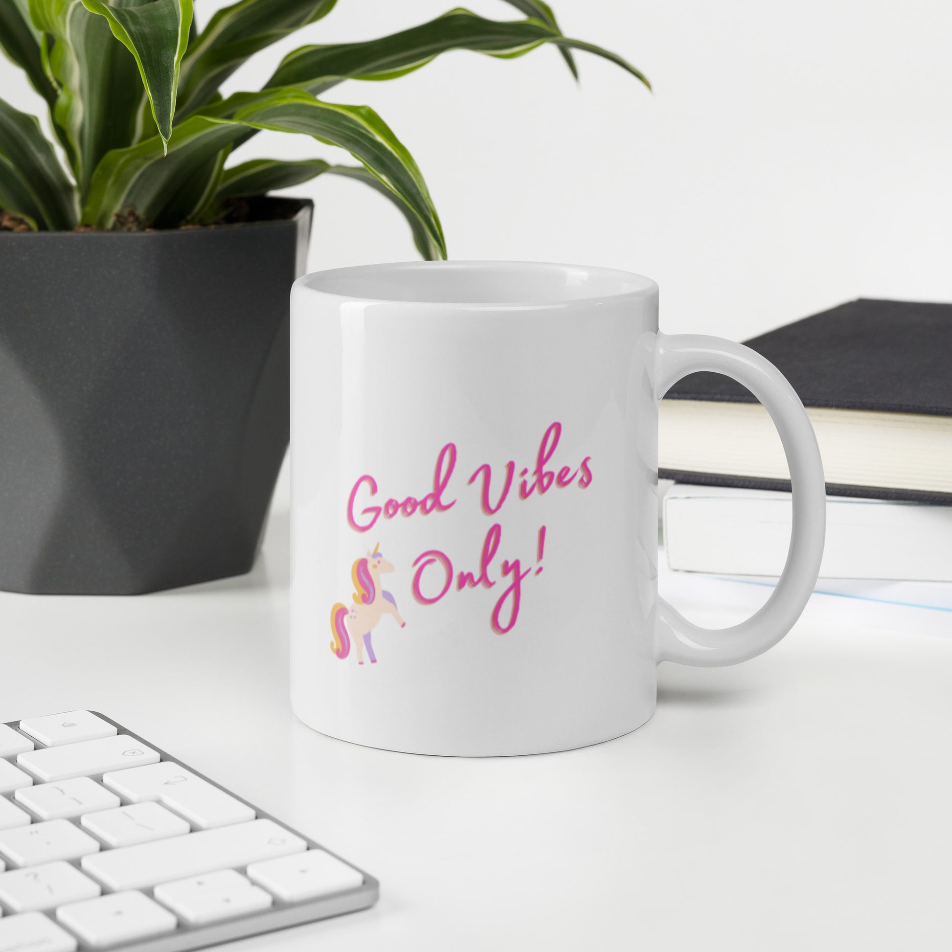 Unicorn Good Vibes Only Mug - The Good Life Vibe