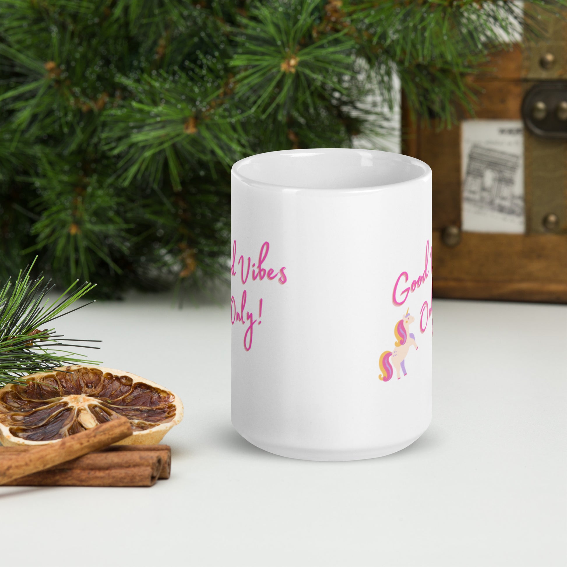 Unicorn Good Vibes Only Mug - The Good Life Vibe