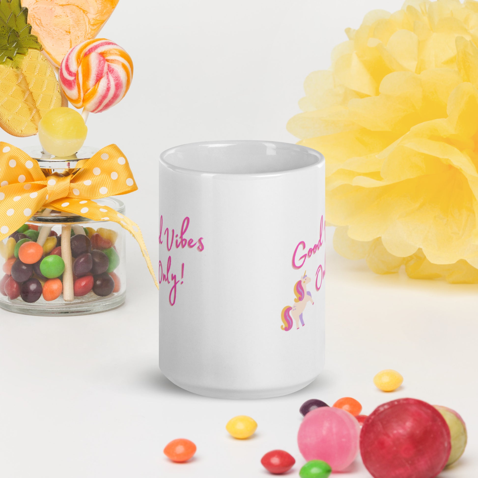 Unicorn Good Vibes Only Mug - The Good Life Vibe