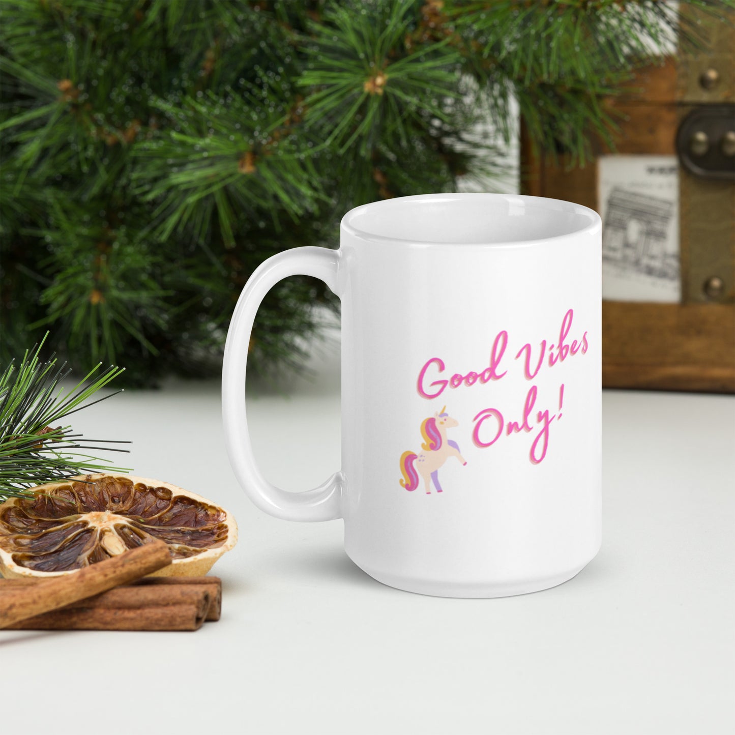 Unicorn Good Vibes Only Mug - The Good Life Vibe