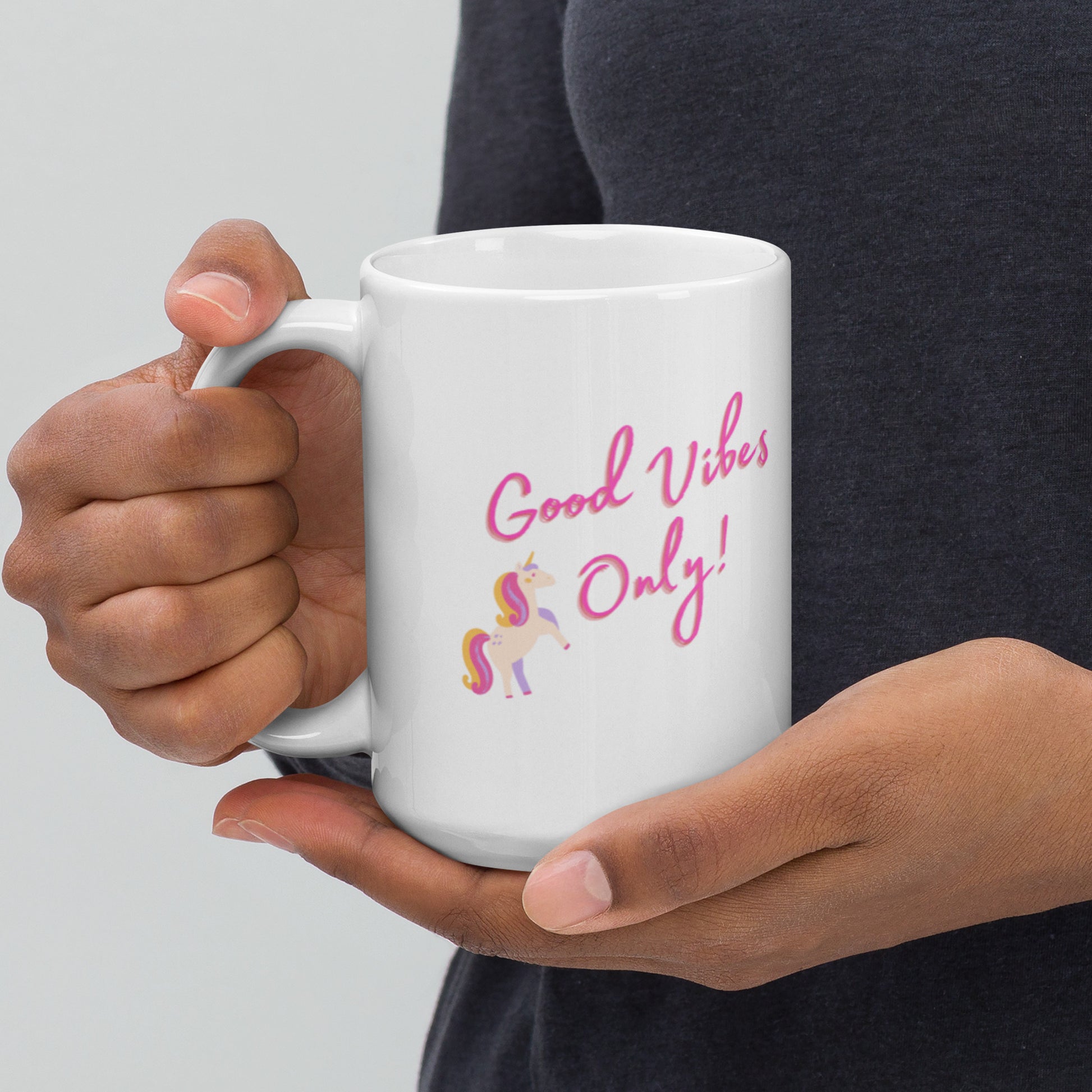 Unicorn Good Vibes Only Mug - The Good Life Vibe