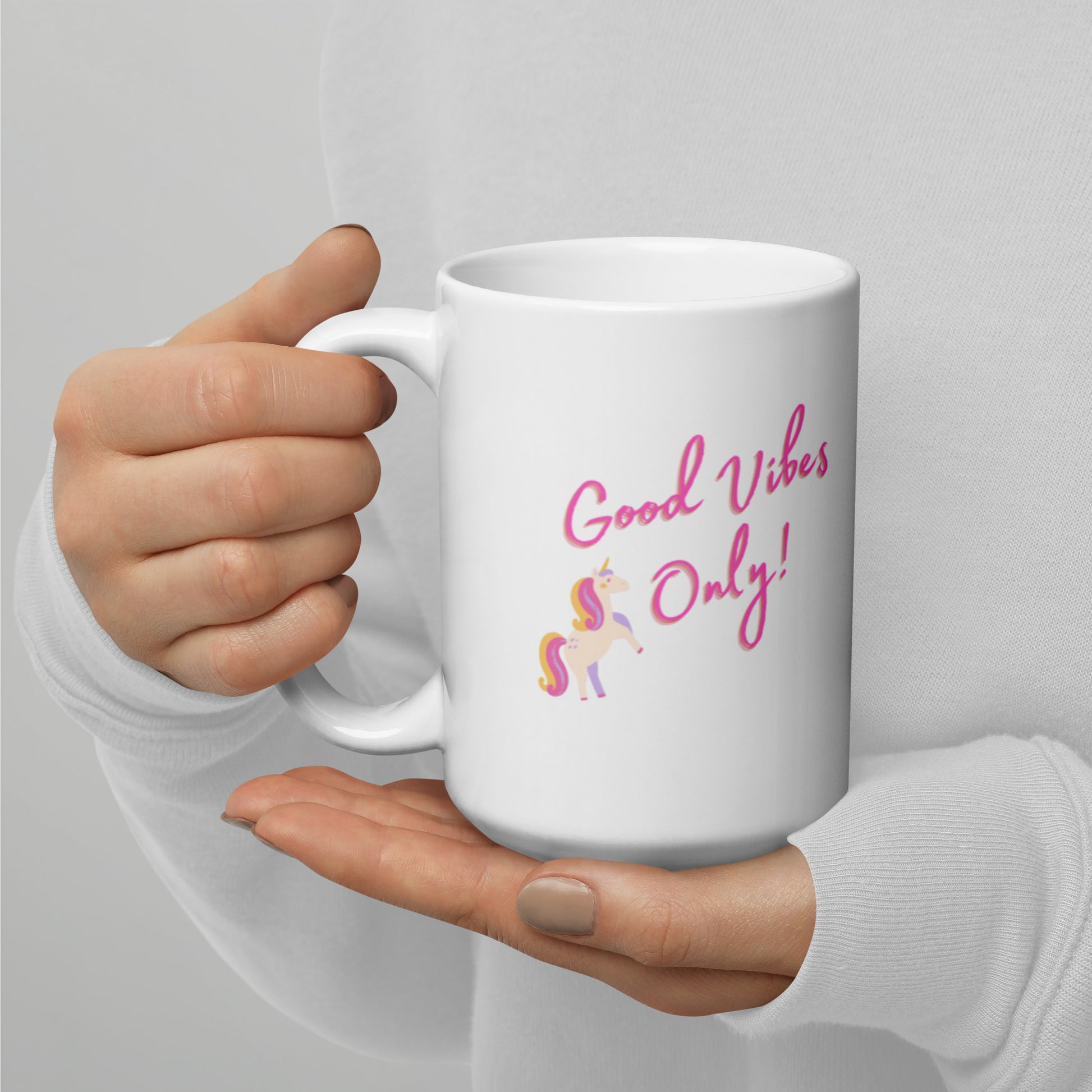 Unicorn Good Vibes Only Mug - The Good Life Vibe