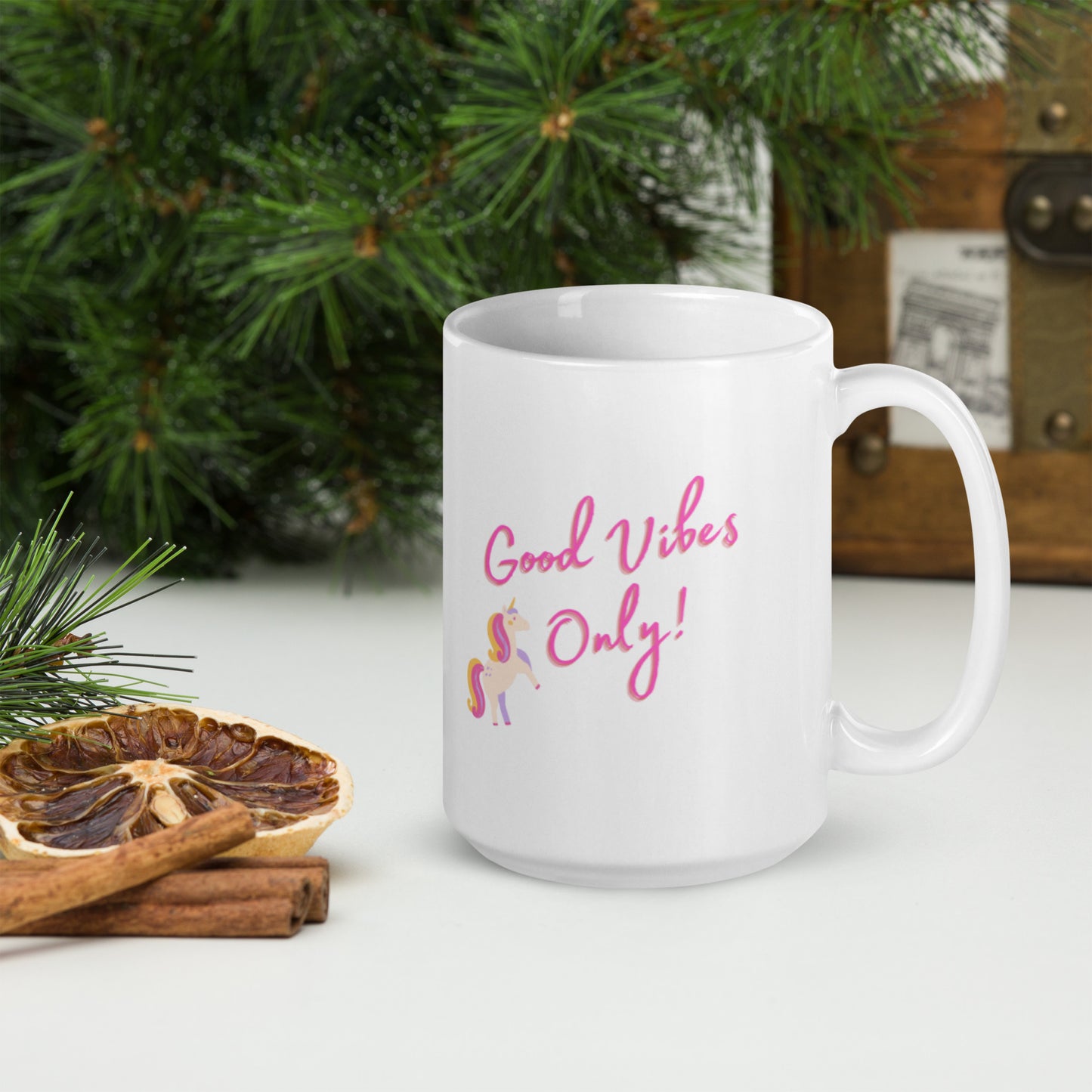 Unicorn Good Vibes Only Mug - The Good Life Vibe