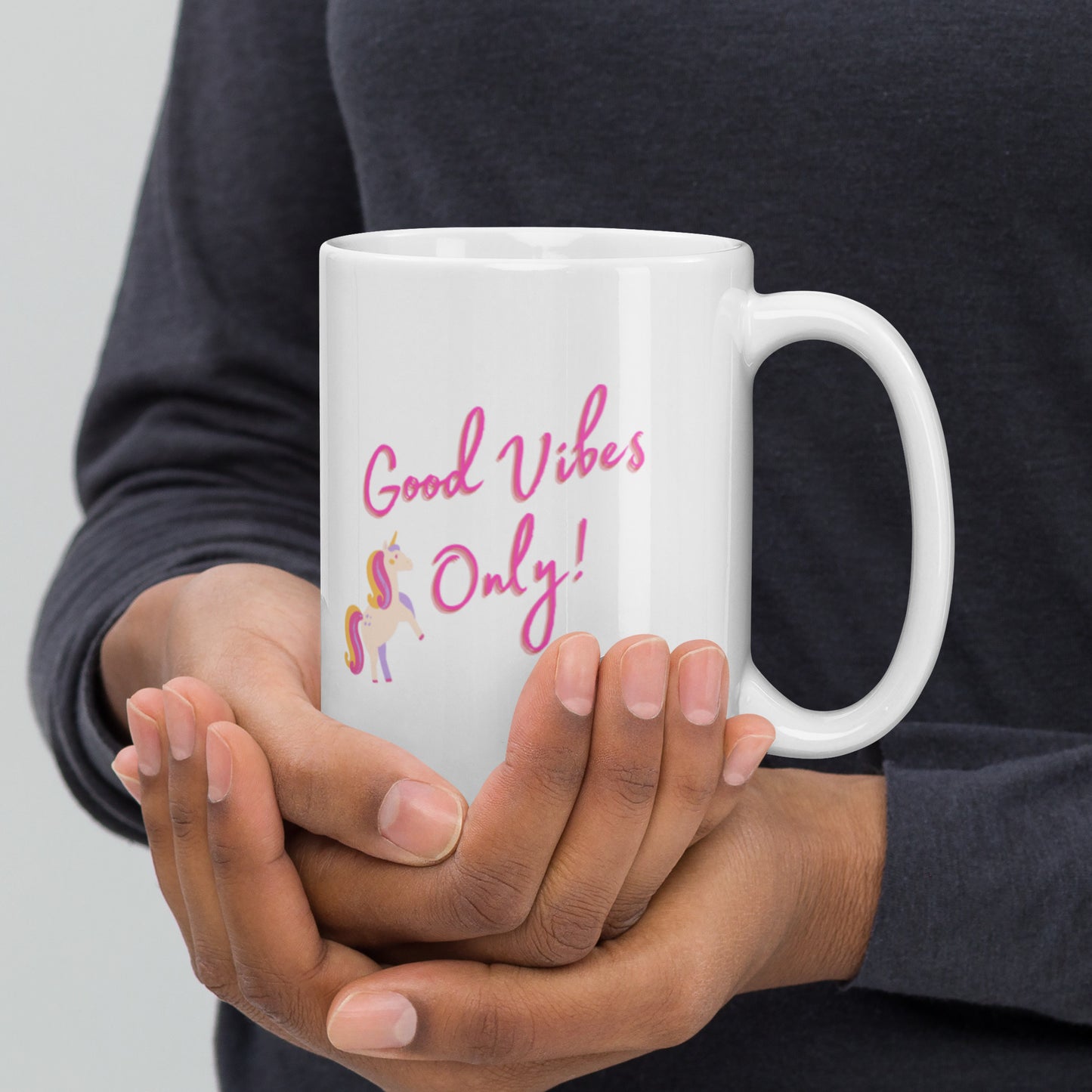Unicorn Good Vibes Only Mug - The Good Life Vibe