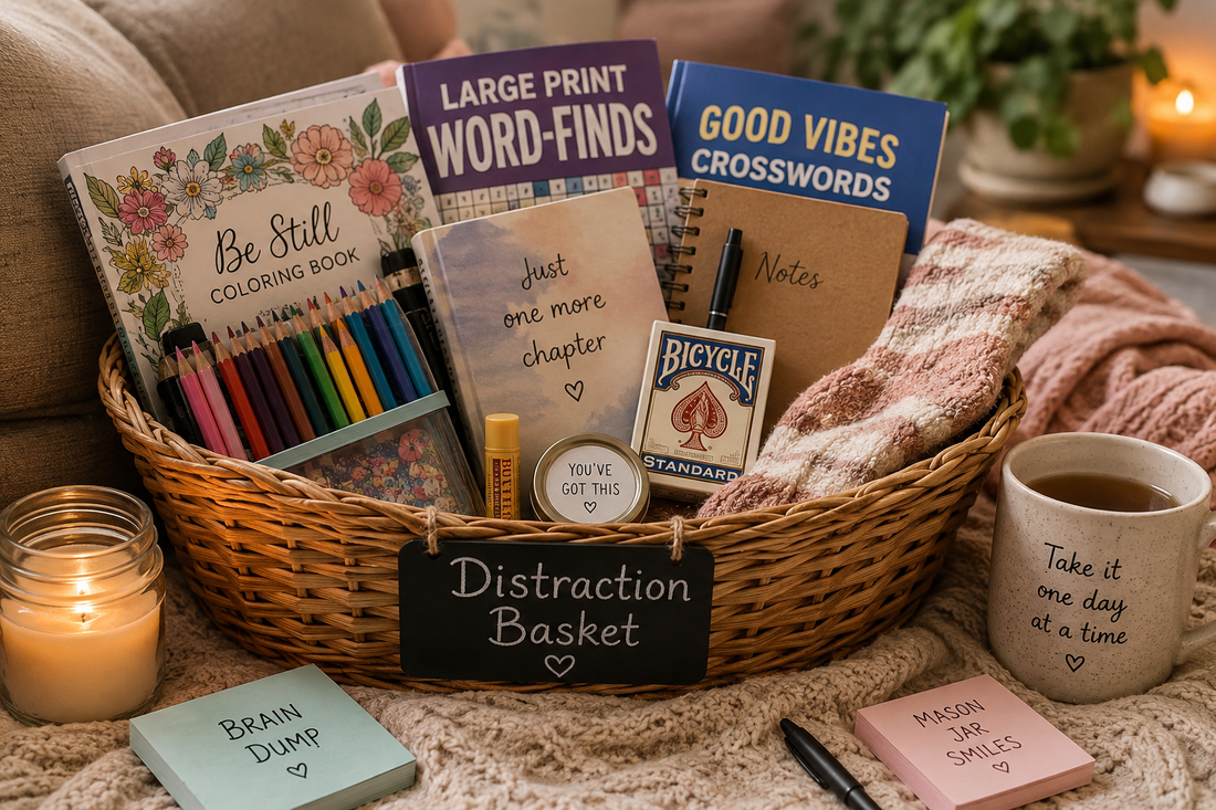 How to Make a Distraction Basket for Flare Days, Bored Days & When You’re Tired of Doom Scrolling