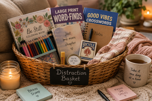 How to Make a Distraction Basket for Flare Days, Bored Days & When You’re Tired of Doom Scrolling