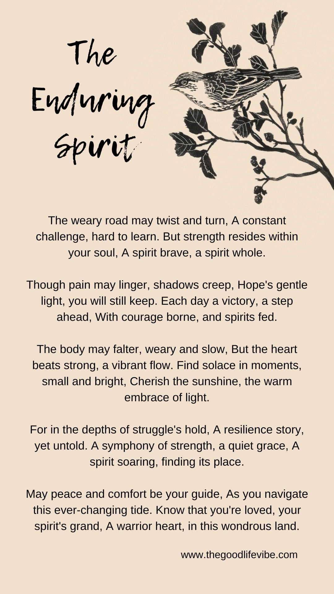 Enduring Life The Enduring Spirit: An Uplifting Poem for Chronic Illness – The Good ...