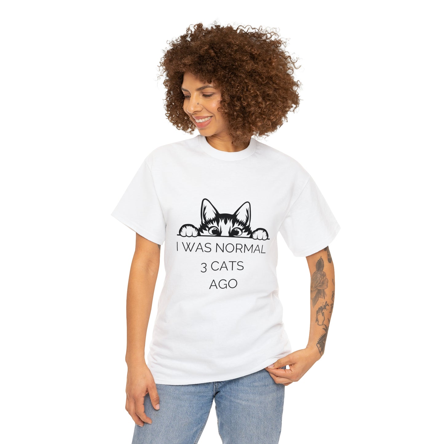 I Was Normal 3 Cats Ago Funny Cat Lover T-Shirt