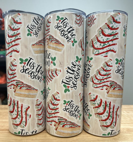 Tis The Season Cake Tumbler