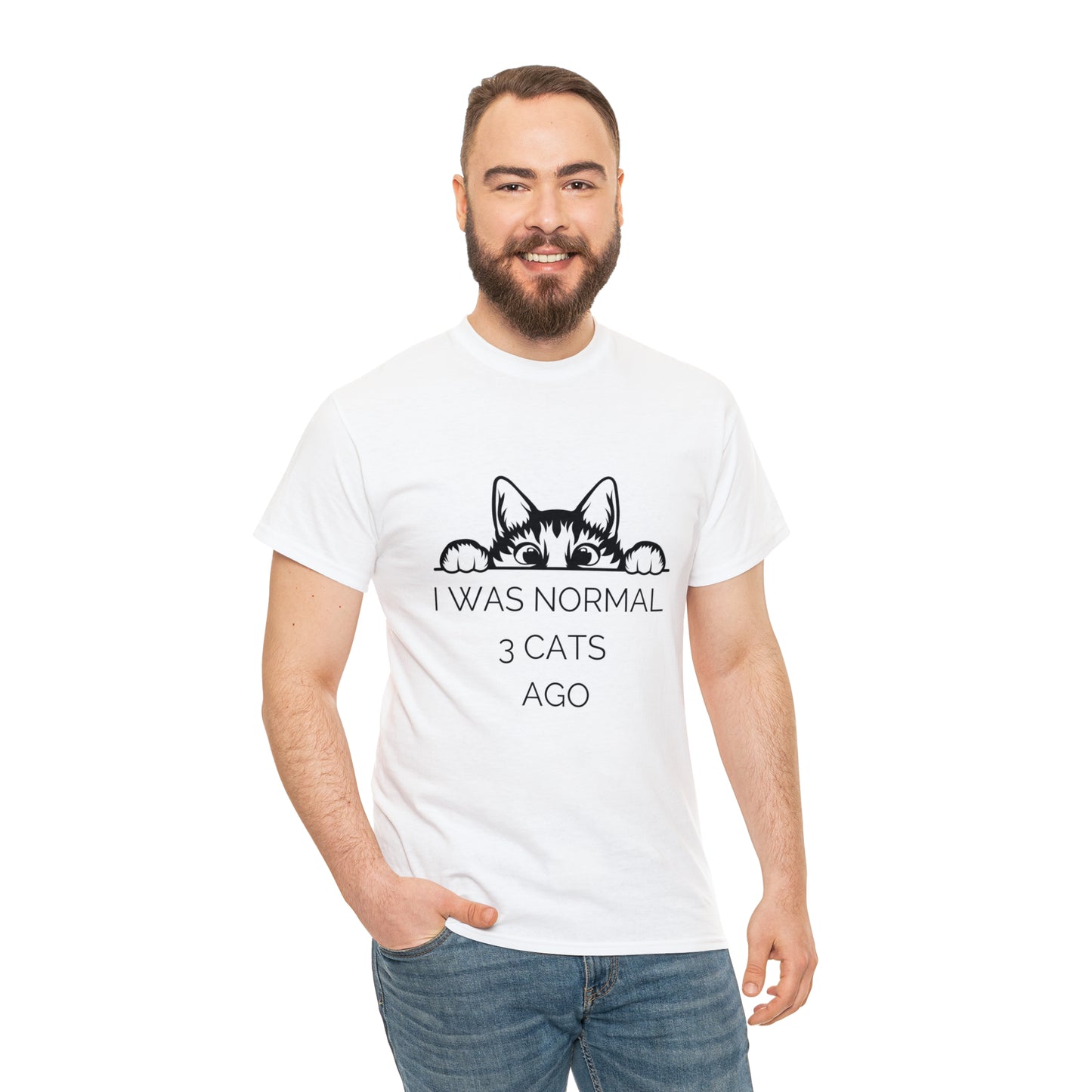 I Was Normal 3 Cats Ago Funny Cat Lover T-Shirt