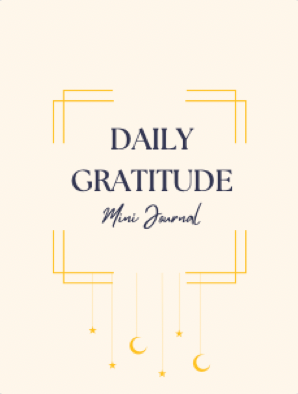 Sun, Moon and Stars Mini Gratitude Journal - Digital Download and Printable