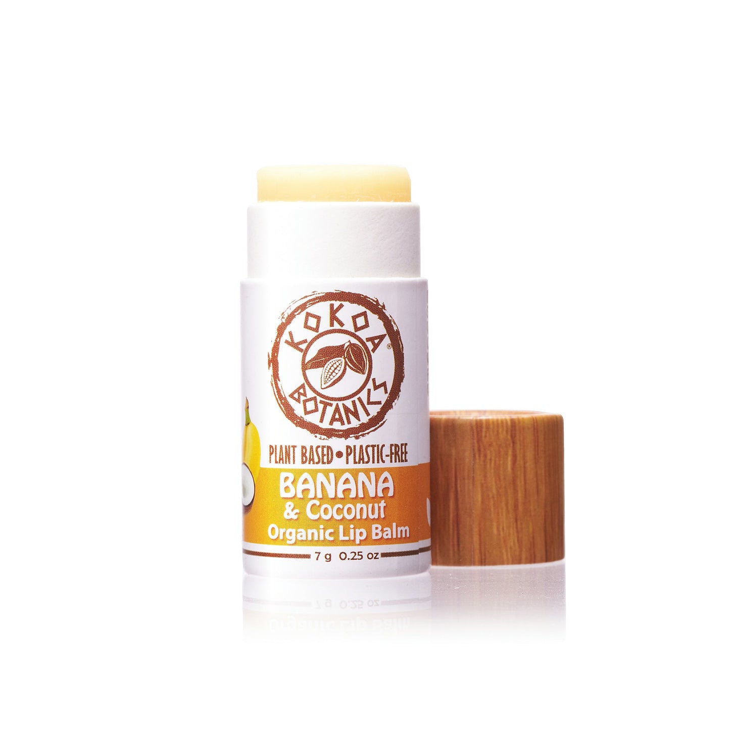 Banana and Coconut - Organic Lip Balm - Vegan - Plastic-Free  .25 oz - The Good Life Vibe