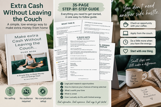 Extra Cash Without Leaving the Couch 35-page low-energy guide overview