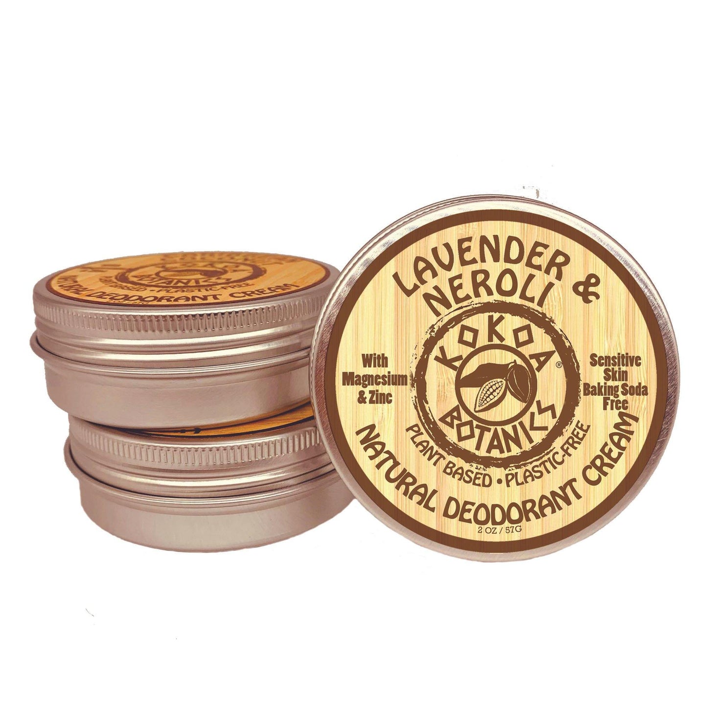 Lavender & Neroli - Natural Deodorant Cream - Sensitive Skin - Baking Soda Free  - 2.5 oz