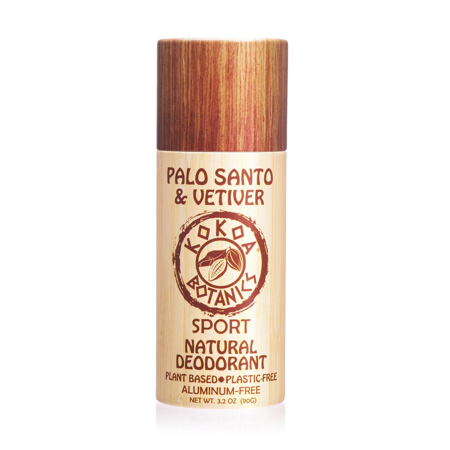PALO SANTO & VETIVER - Natural Detox Deodorant - Sport - Plastic-Free - Aluminum-Free 3.2 oz