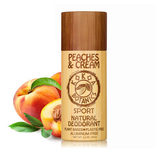 Peaches and Cream - Natural Deodorant - Organic - Aluminum-Free - Plastic-Free 3.2 oz