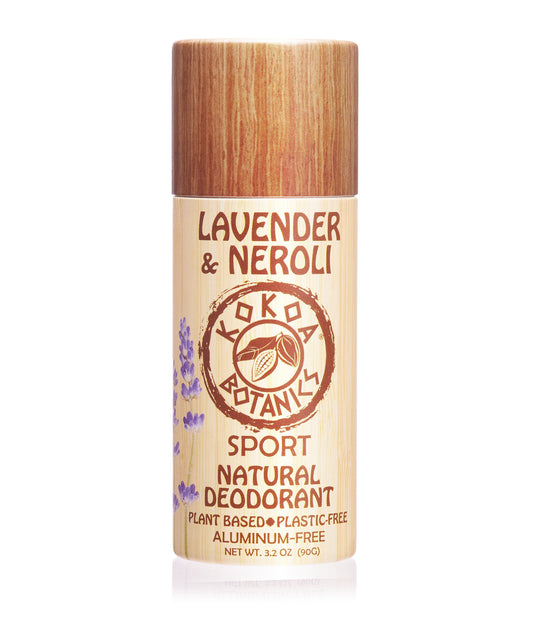 LAVENDER & NEROLI - Natural Deodorant - Sport - Aluminum-Free - Plastic-Free 3.2 oz
