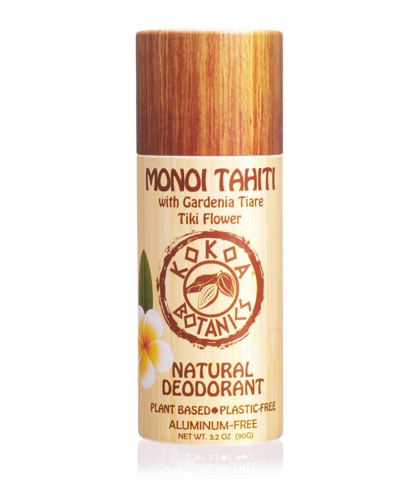 MONOI TAHITI – Natural Deodorant - Plastic Free - Aluminum-Free - 3.2 oz