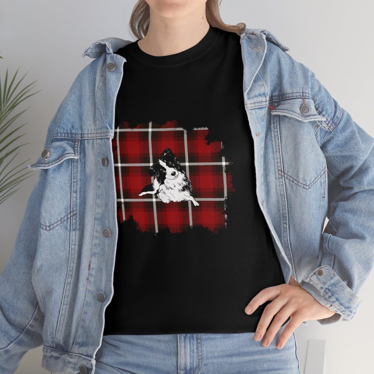 Buffalo Plaid Dog Shirt, Christmas Dog Shirt, Shirt for Dog Lover, Gift for Dog Lover, Unisex Christmas Shirt, Buffalo Plaid Shirts, Dog Mom - The Good Life Vibe