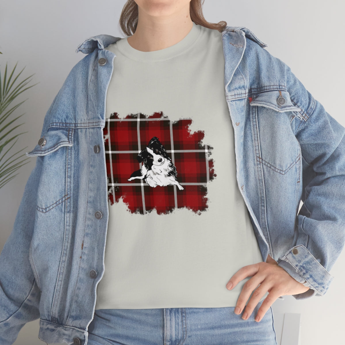 Buffalo Plaid Dog Shirt, Christmas Dog Shirt, Shirt for Dog Lover, Gift for Dog Lover, Unisex Christmas Shirt, Buffalo Plaid Shirts, Dog Mom - The Good Life Vibe