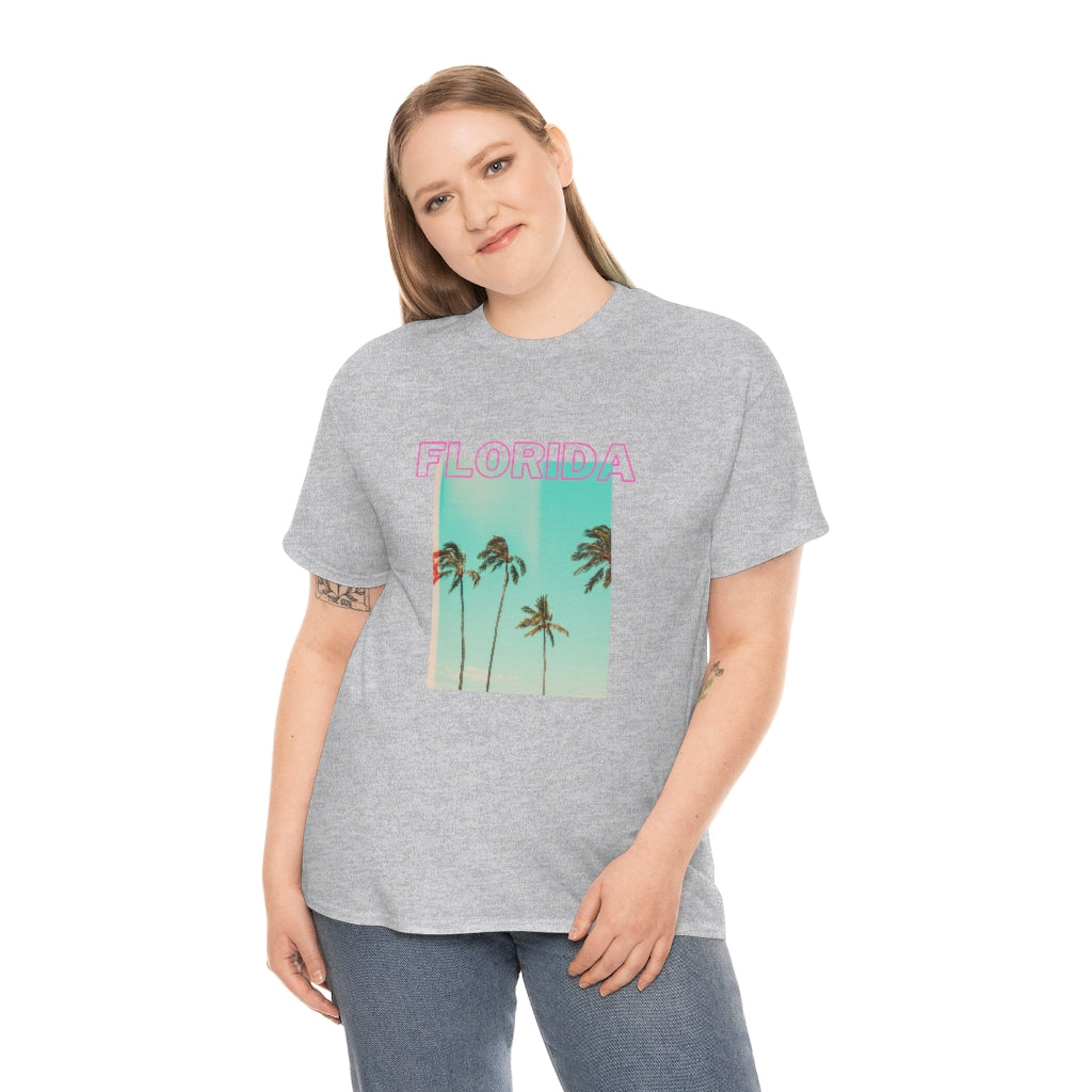 Flordia Tee Florida Shirt Preppy Clothes Trendy Shirts Aesthetic Shirt Beachy Tee Cute Comfy Clothes Palm Tree Shirt - The Good Life Vibe