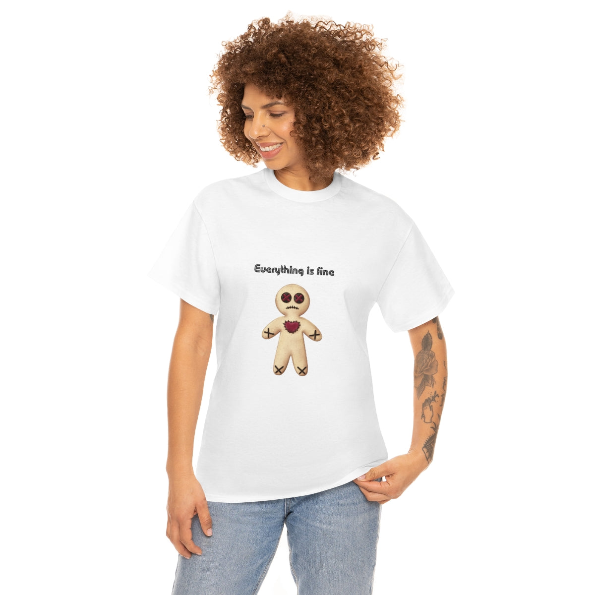 Everything is Fine Tshirt, I'm Fine Everything is Fine, Gingerbread Man, Christmas Shirt, Chronic Pain Shirt, Anxiety Shirt, FunnyTshirts - The Good Life Vibe