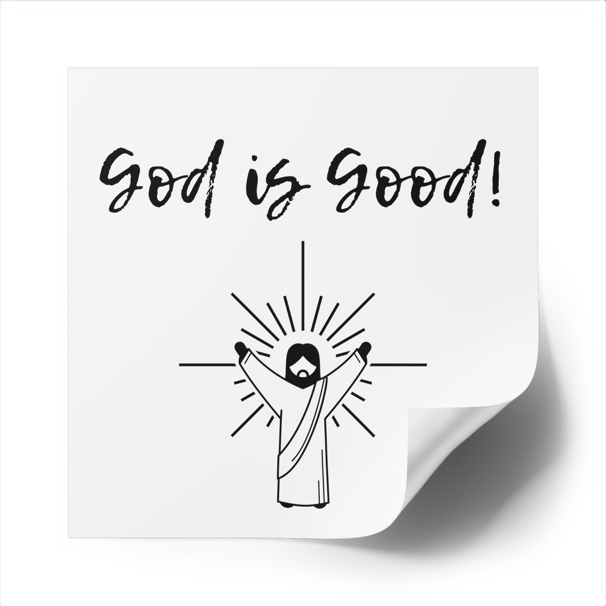 God Is Good Sticker, Christian Sticker,  Laptop, Phone, Notebook Sticker, Faith Sticker, Gift for Christian, Bible Verse, Religious Stickers - The Good Life Vibe