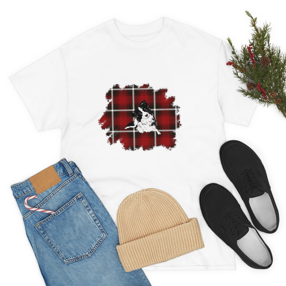 Buffalo Plaid Dog Shirt, Christmas Dog Shirt, Shirt for Dog Lover, Gift for Dog Lover, Unisex Christmas Shirt, Buffalo Plaid Shirts, Dog Mom - The Good Life Vibe