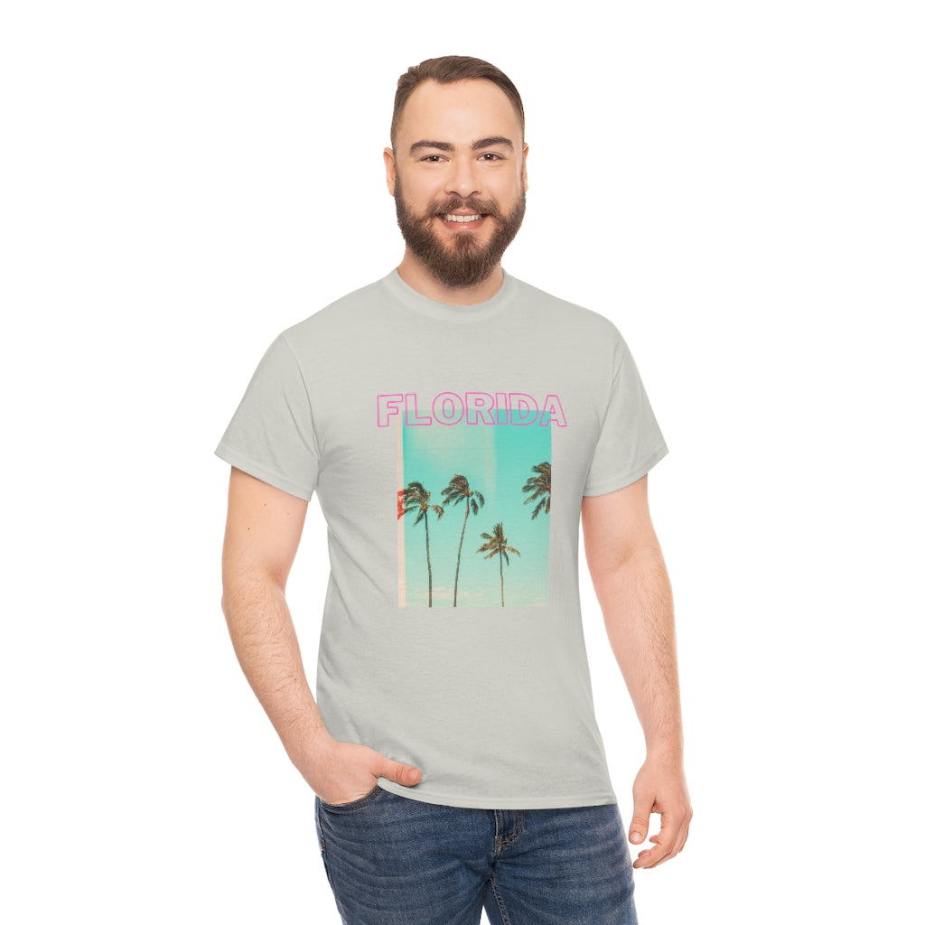 Flordia Tee Florida Shirt Preppy Clothes Trendy Shirts Aesthetic Shirt Beachy Tee Cute Comfy Clothes Palm Tree Shirt - The Good Life Vibe