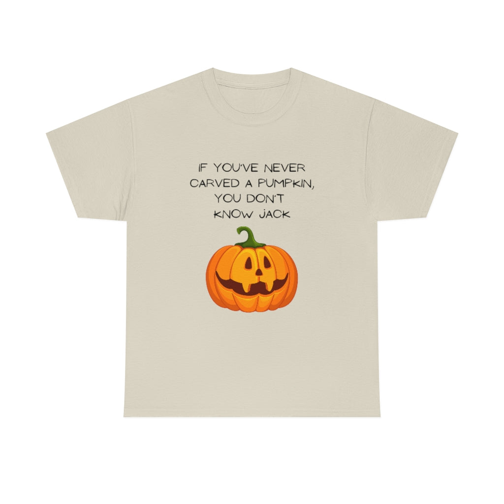 Halloween Fall Spooky Pumpkin Jack O' Lantern Funny Slogan Trendy Gift Heavy Cotton Tee - The Good Life Vibe