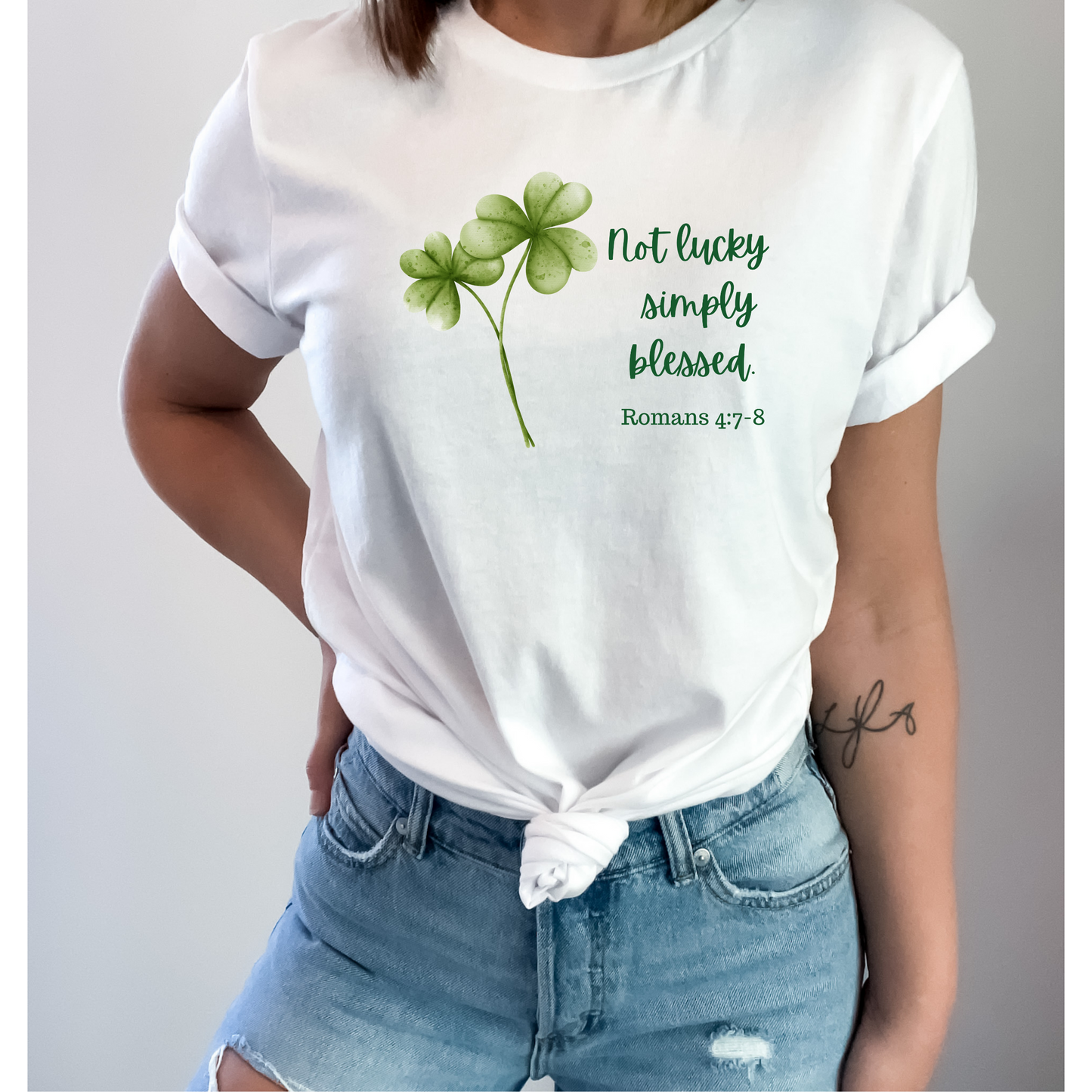 Not Lucky Simply Blessed St Patricks Day Shirt