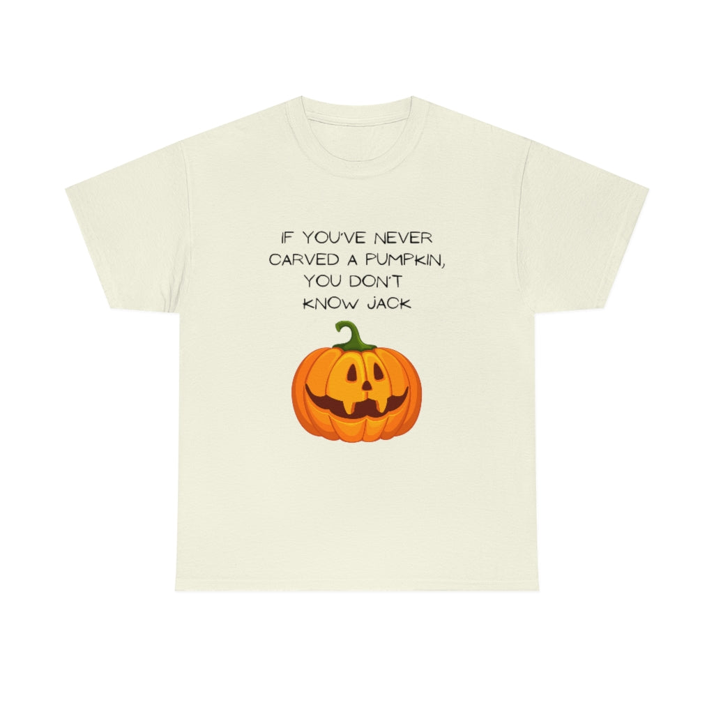 Halloween Fall Spooky Pumpkin Jack O' Lantern Funny Slogan Trendy Gift Heavy Cotton Tee - The Good Life Vibe