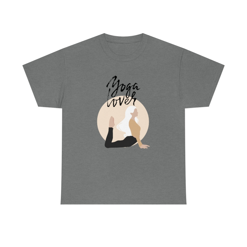 Yoga Love Tee Fun Workout Tshirt Trendy Preppy Gift Shirt Comfy Exercise Tshirt - The Good Life Vibe