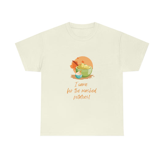 Thanksgiving Tshirt Mashed Potatoes T-shirt Christmas Tee Holiday Shirt Funny T-Shirt Adult Tees Food Lover Tee Cute Shirts Women - The Good Life Vibe